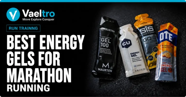 Best Energy Gels for Marathon Running: Every Brand Tested on Long Runs Assorted marathon energy gel packets including GU, Maurten, and SiS arranged on a dark surface for a running fuel comparison